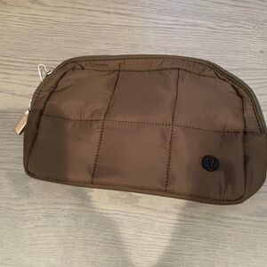 Unisex Quilted Grid Belt-Bag Khaki 1.5 L NWOT